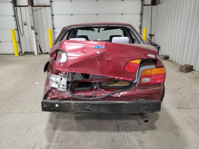 1Y1SK5284YZ432158 - 2000 CHEVROLET GEO PRIZM BASE BURGUNDY photo 6
