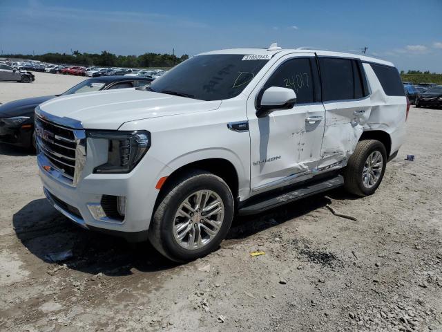 1GKS1BKDXMR311278 - 2021 GMC YUKON SLT WHITE photo 1