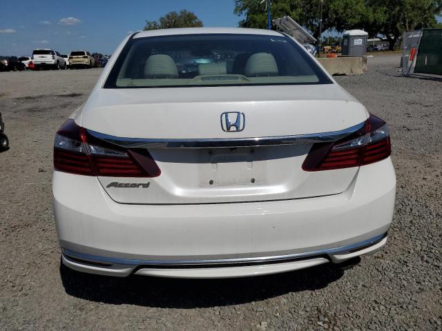 1HGCR2F38GA028151 - 2016 HONDA ACCORD LX WHITE photo 6