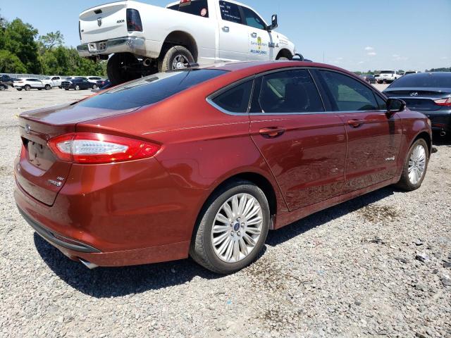 3FA6P0LU9ER224725 - 2014 FORD FUSION SE HYBRID ORANGE photo 3