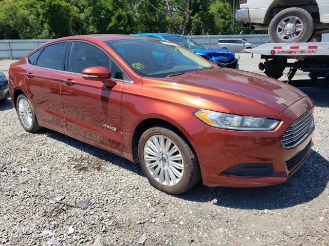 3FA6P0LU9ER224725 - 2014 FORD FUSION SE HYBRID ORANGE photo 4