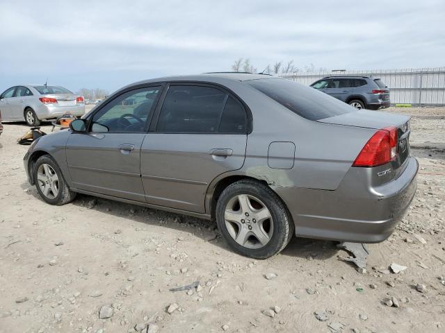 2HGES26704H511758 - 2004 HONDA CIVIC EX GRAY photo 2