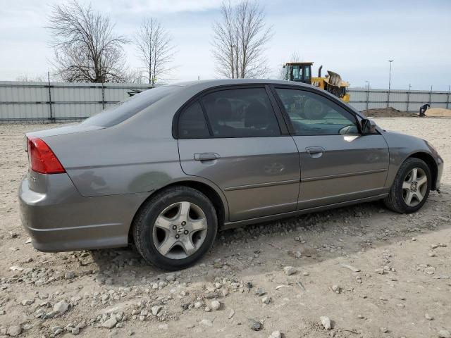 2HGES26704H511758 - 2004 HONDA CIVIC EX GRAY photo 3