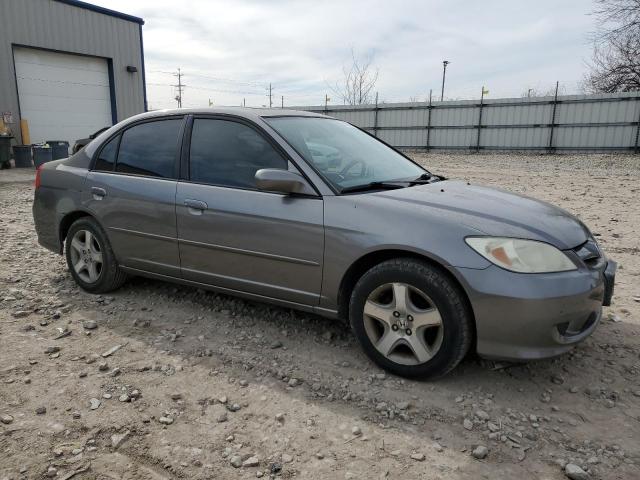 2HGES26704H511758 - 2004 HONDA CIVIC EX GRAY photo 4