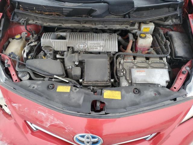 JTDZN3EU0C3170951 - 2012 TOYOTA PRIUS V RED photo 11