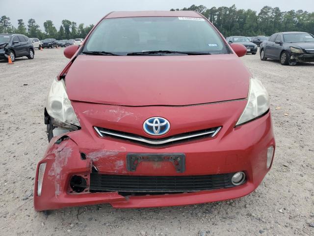 JTDZN3EU0C3170951 - 2012 TOYOTA PRIUS V RED photo 5