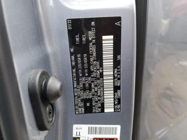 5TDGZRAH3NS102958 - 2022 TOYOTA HIGHLANDER XLE 银色 照片 13