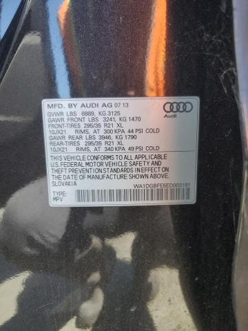 WA1DGBFE5ED003191 - 2014 AUDI Q7 PRESTIGE BLACK photo 12