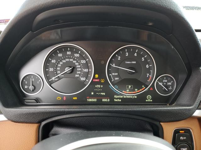 WBA3X9C56ED153175 - 2014 BMW 335 XIGT WHITE photo 9