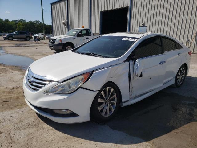 5NPEC4ACXEH827138 - 2014 HYUNDAI SONATA SE WHITE photo 1