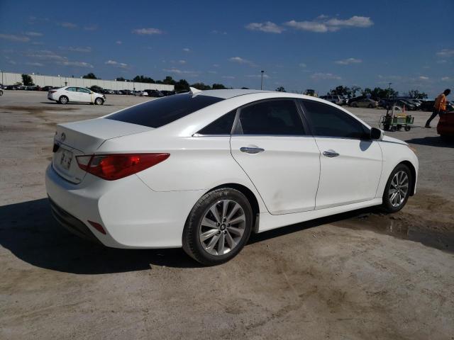 5NPEC4ACXEH827138 - 2014 HYUNDAI SONATA SE WHITE photo 3