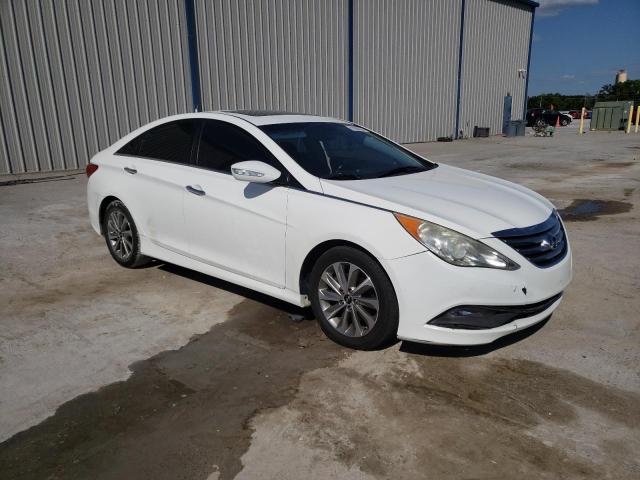 5NPEC4ACXEH827138 - 2014 HYUNDAI SONATA SE WHITE photo 4