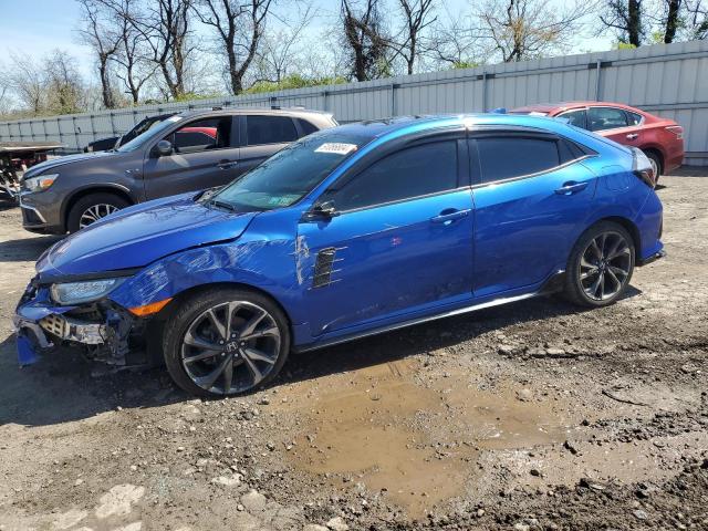 SHHFK7H90JU411092 - 2018 HONDA CIVIC SPORT TOURING BLUE photo 1