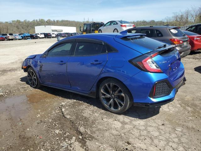 SHHFK7H90JU411092 - 2018 HONDA CIVIC SPORT TOURING BLUE photo 2