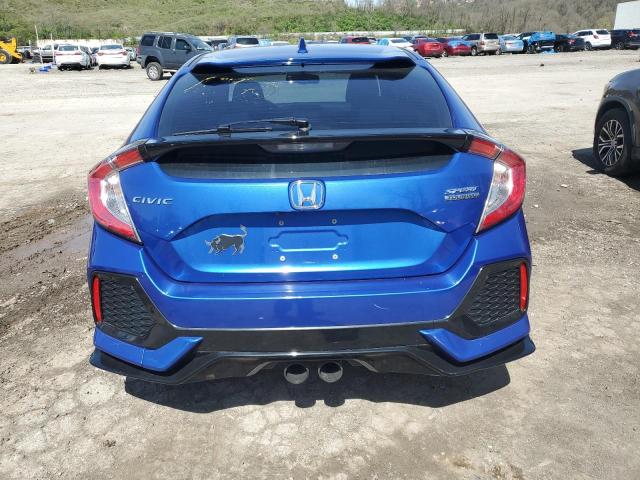 SHHFK7H90JU411092 - 2018 HONDA CIVIC SPORT TOURING BLUE photo 6