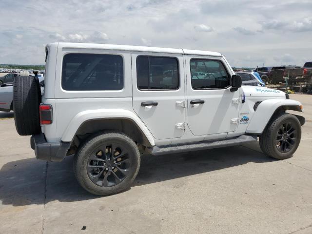 1C4JJXP68MW704678 - 2021 JEEP WRANGLER U SAHARA 4XE WHITE photo 3