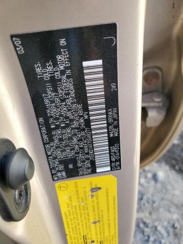 JTEEW21AX70048277 - 2007 TOYOTA HIGHLANDER HYBRID GOLD photo 13