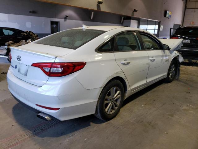 5NPE24AF5FH040578 - 2015 HYUNDAI SONATA SE WHITE photo 3