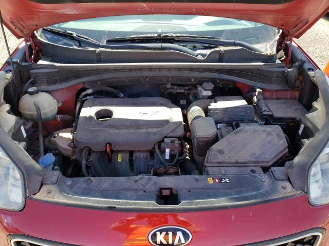 KNDPM3AC6H7135743 - 2017 KIA SPORTAGE LX RED photo 11