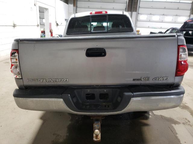 5TBBT44165S456544 - 2005 TOYOTA TUNDRA ACCESS CAB SR5 GRAY photo 6
