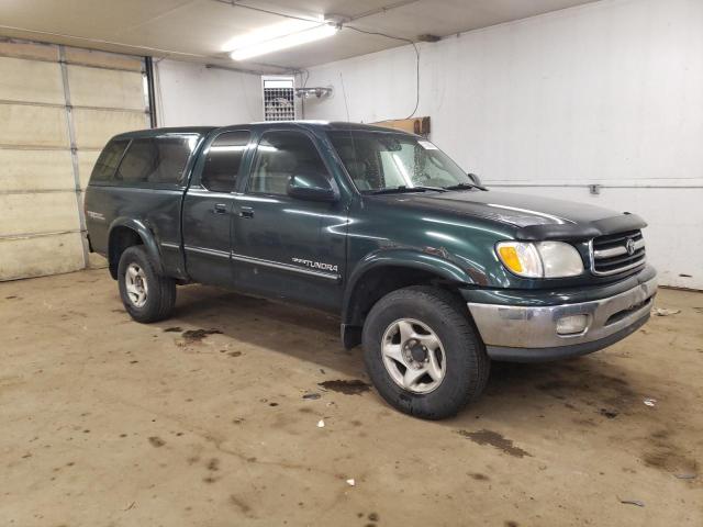 5TBBT4813YS071229 - 2000 TOYOTA TUNDRA ACCESS CAB LIMITED GREEN photo 4