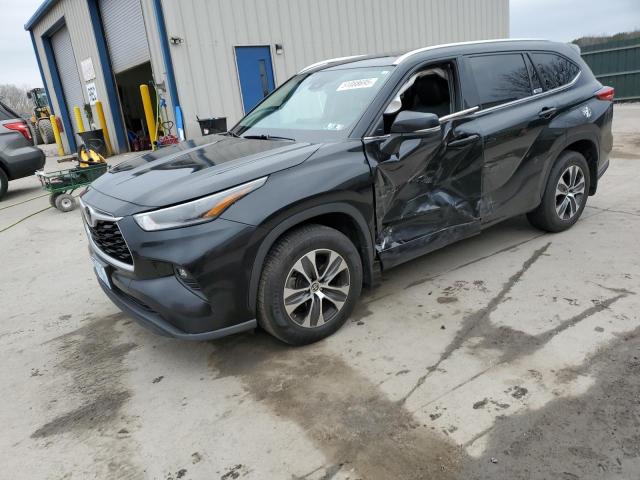 5TDGZRBH5MS061858 - 2021 TOYOTA HIGHLANDER XLE BLACK photo 1