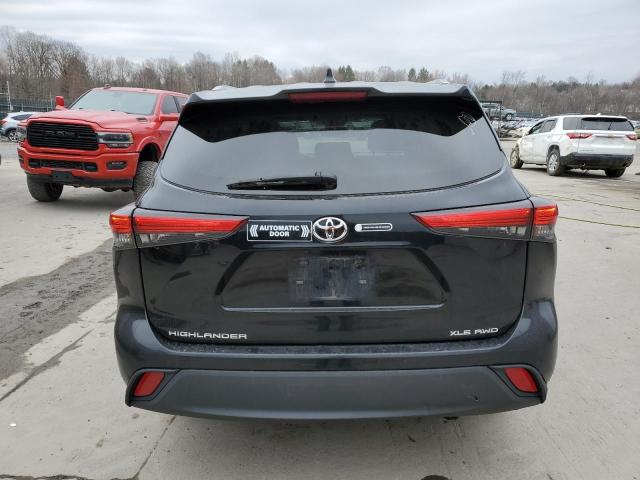5TDGZRBH5MS061858 - 2021 TOYOTA HIGHLANDER XLE BLACK photo 6