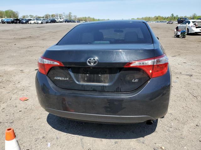 2T1BURHE5GC724977 - 2016 TOYOTA COROLLA L BLACK photo 6