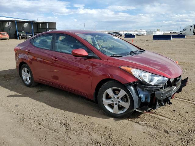 5NPDH4AEXDH420188 - 2013 HYUNDAI ELANTRA GLS RED photo 4