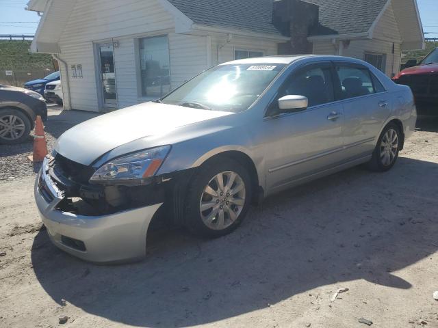 1HGCM66827A001058 - 2007 HONDA ACCORD EX SILVER photo 1