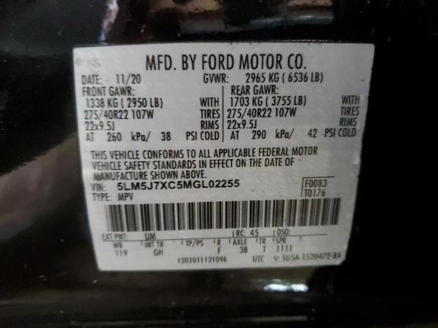 5LM5J7XC5MGL02255 - 2021 LINCOLN AVIATOR RESERVE BLACK photo 14