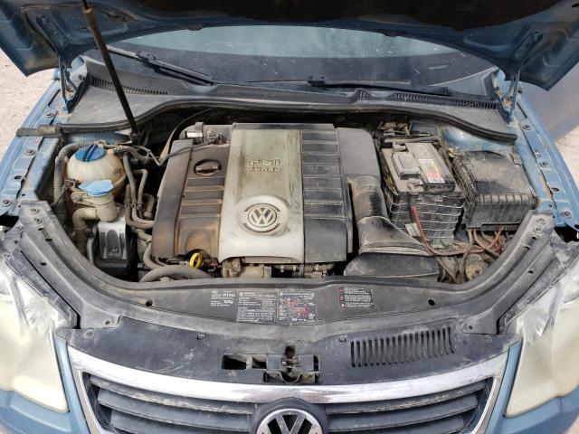 WVWBA71F48V006772 - 2008 VOLKSWAGEN EOS TURBO BLUE photo 11