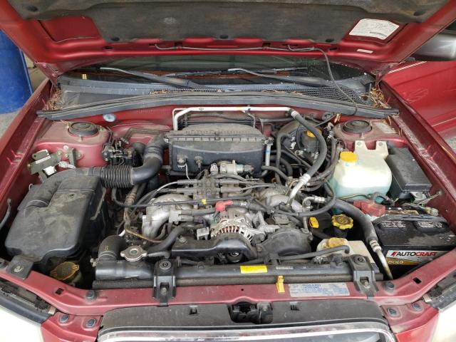 JF1SG65693H720543 - 2003 SUBARU FORESTER 2.5XS მუქწითელი ფოტო 11