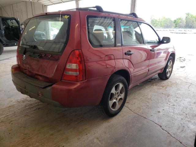 JF1SG65693H720543 - 2003 SUBARU FORESTER 2.5XS მუქწითელი ფოტო 3