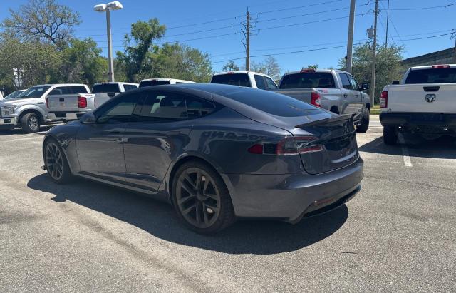 5YJSA1E53NF468653 - 2022 TESLA MODEL S GRAY photo 3