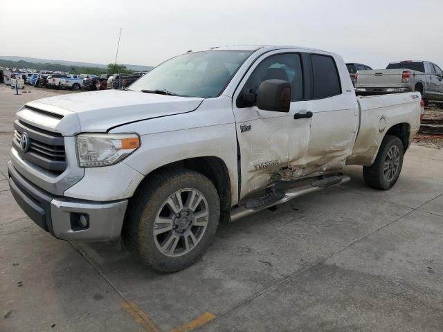 5TFRY5F19EX156520 - 2014 TOYOTA TUNDRA DOUBLE CAB SR/SR5 WHITE photo 1