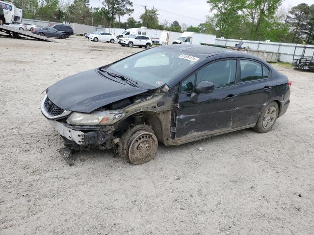 2HGFB2F5XDH531079 - 2013 HONDA CIVIC LX BLACK photo 1