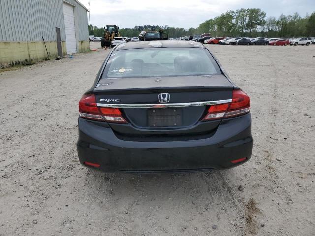 2HGFB2F5XDH531079 - 2013 HONDA CIVIC LX BLACK photo 6