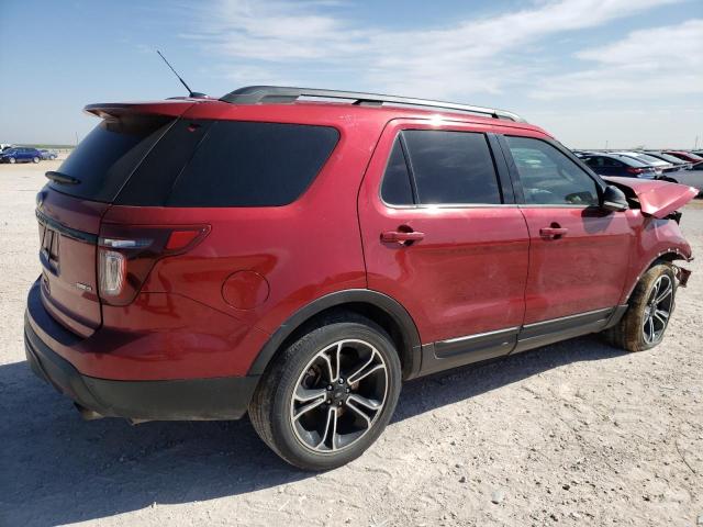 1FM5K8GT5FGC29817 - 2015 FORD EXPLORER SPORT BURGUNDY photo 3