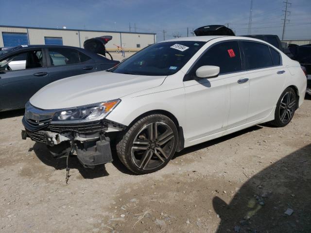 1HGCR2F58GA123715 - 2016 HONDA ACCORD SPORT WHITE photo 1