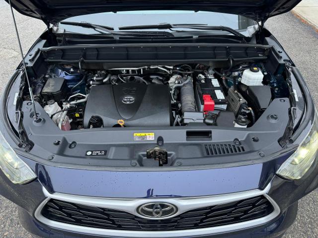 5TDGZRBH2MS537998 - 2021 TOYOTA HIGHLANDER XLE BLUE photo 10