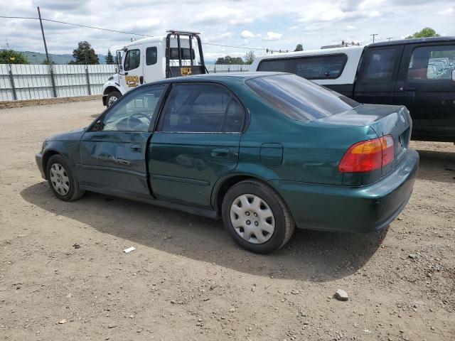 2HGEJ6618YH525337 - 2000 HONDA CIVIC BASE GREEN photo 2