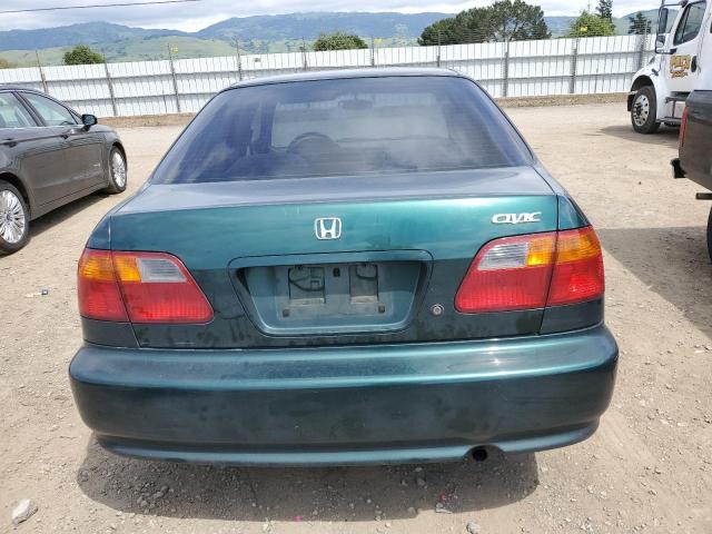 2HGEJ6618YH525337 - 2000 HONDA CIVIC BASE GREEN photo 6