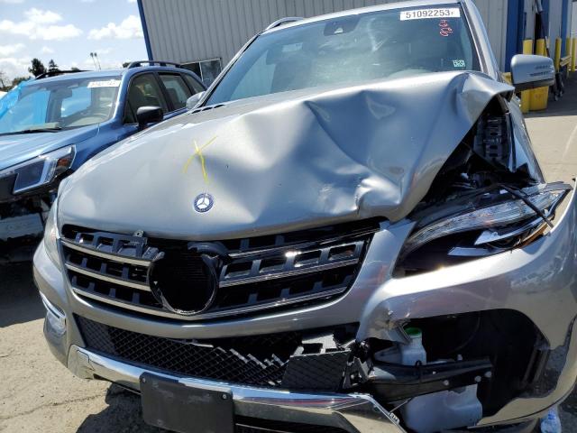 4JGDA5HB9EA359264 - 2014 MERCEDES-BENZ ML 350 4MATIC GRAY photo 5