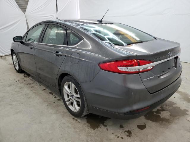 3FA6P0HD4JR168003 - 2018 FORD FUSION SE GRAY photo 2