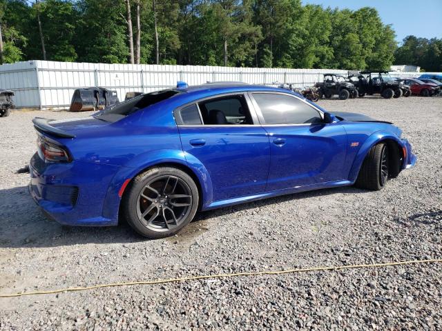 2C3CDXGJ1MH518763 - 2021 DODGE CHARGER SCAT PACK BLUE photo 3