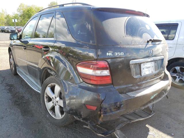 4JGBB8GB4BA695410 - 2011 MERCEDES-BENZ ML 350 4MATIC BLACK photo 2