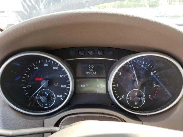 4JGBB8GB4BA695410 - 2011 MERCEDES-BENZ ML 350 4MATIC BLACK photo 9