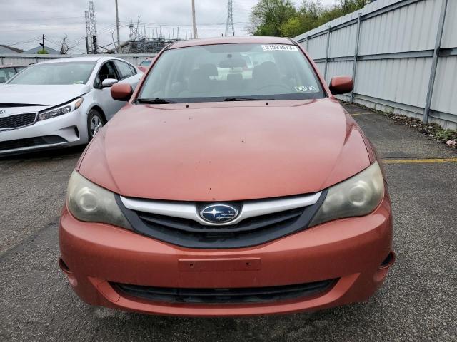 JF1GE6A63AH510423 - 2010 SUBARU IMPREZA 2.5I ORANGE photo 5