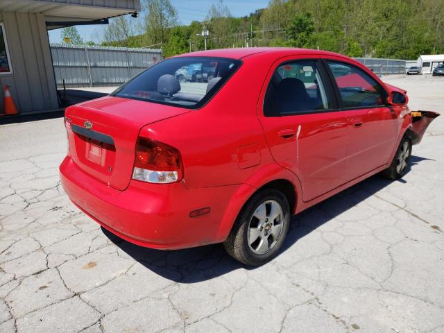KL1TD56656B628702 - 2006 CHEVROLET AVEO BASE RED photo 3